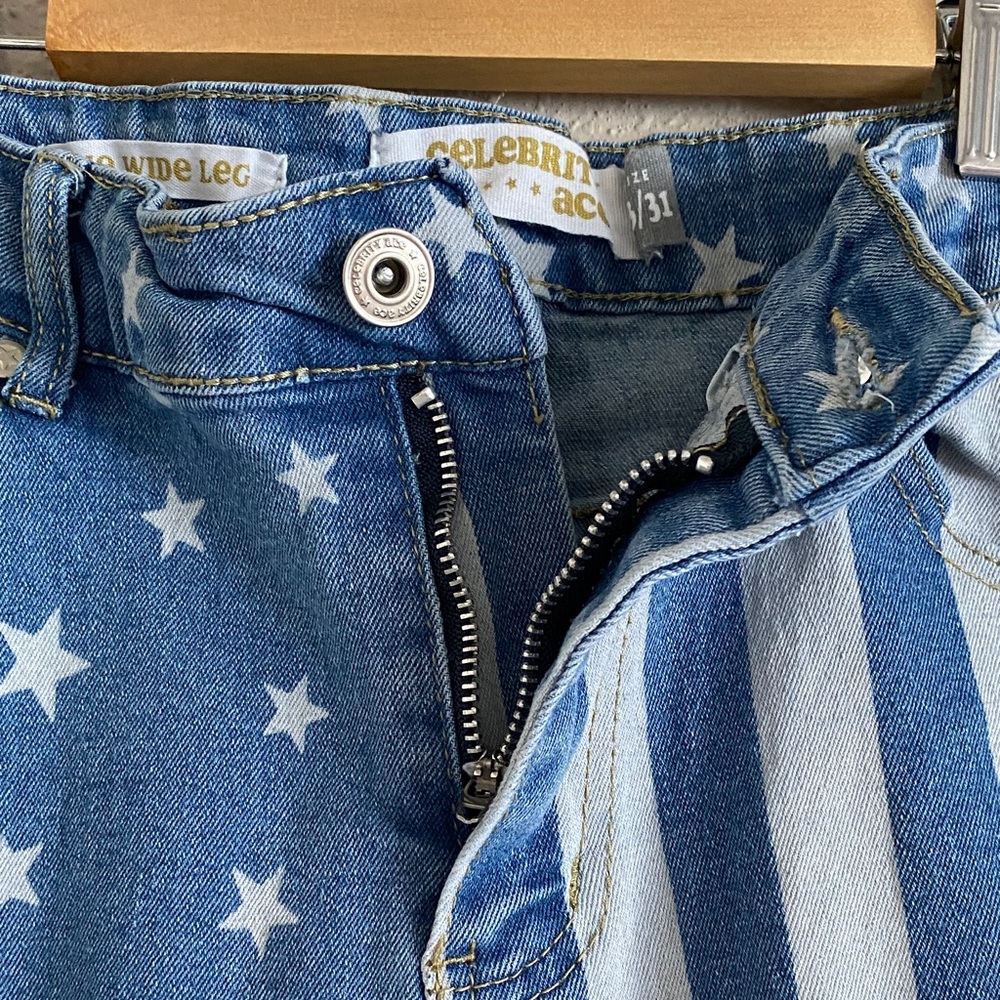Stars and Stripes Straight Leg Jeans - Picture 11 of 11